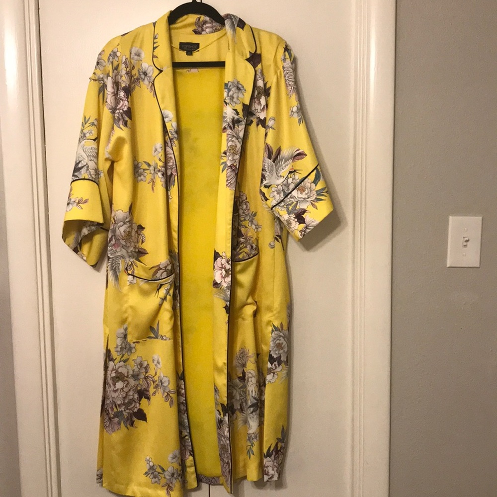 Yellow kimono jacket from TopShop